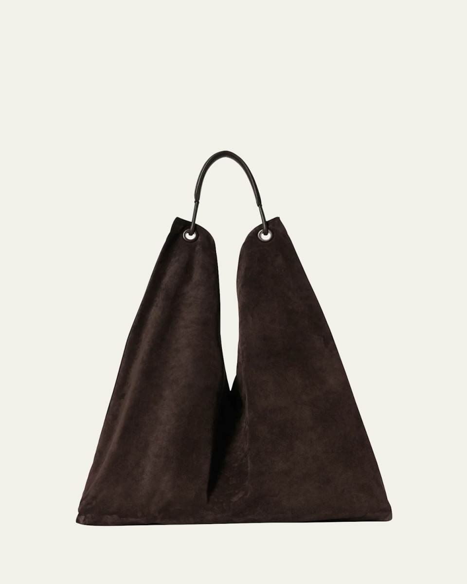 Bindle Hobo Bag in Plush Suede
